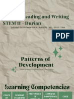 Group 2 Reading and Writing STEM 11 - Durian: Enoviso - de Guzman - Chua - Almuete - Asis - Solis - Tran