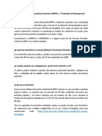 Licencia Médica Preventiva Parental (LMPP) o "Postnatal de Emergencia"