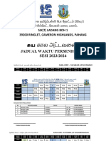 Jadual Persendirian 2023 2024