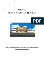 Profil Klinik Pratama Hj. Aisah: Jalan Raya Selatan No. 3 Desa Pagiyanten RT 13 RW 04 Kecamatan Adiwerna Kabupaten Tegal