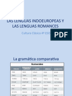 Las Lenguas Indoeuropeas y Las Lenguas Romances1