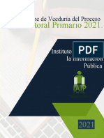 Informe de Veeduria Social Del IAIP - Proceso Electoral Primario 2021.
