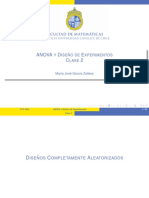 Análisis de Varianza de un Factor para Diseños Completamente Aleatorizados