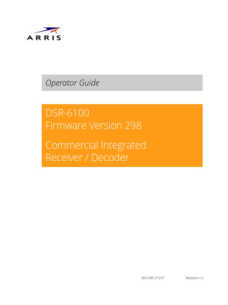 User Guide Dsr6100 PDF