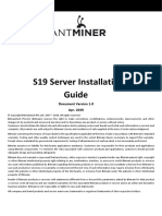 S19 Server Installation Guide: Document Version 1.0 Apr. 2020