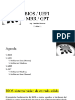 Bios / Uefi MBR / GPT: Ing. Damián Cánovas 23-Mar-21