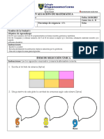 Evaluación de Matemática