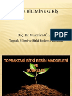 Toprak Bilimine Giriş: Doç. Dr. Mustafa SAĞLAM Toprak Bilimi Ve Bitki Besleme Bölümü
