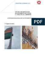 Factoria Industrial Estradsa S.A.C.: Informe Técnico de Servicio de Mantenimiento de Totem C.C. Real Plaza-Chimbote