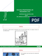 Escuela Profesional de Ingenieria Civil: Materiales de Construcción Tapial Ing. Enrique Alfonso Ugarte Calderón