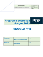 Programa de prevención de riesgos 2023