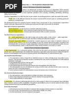 Module No. 1 - The Business Organization