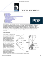 Orbital Mechanics: Conic Sections