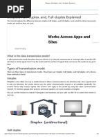 Works Across Apps and Sites: Simplex, Half-Duplex, And, Full-Duplex Explained