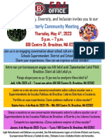 Edi Community Meeting Flyer May Quarterly