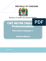 CMT 06106 Ethics and Professionalism: United Republic of Tanzan