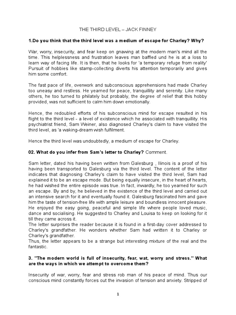 The Third Level | PDF | Experience | Extraterrestrial Life