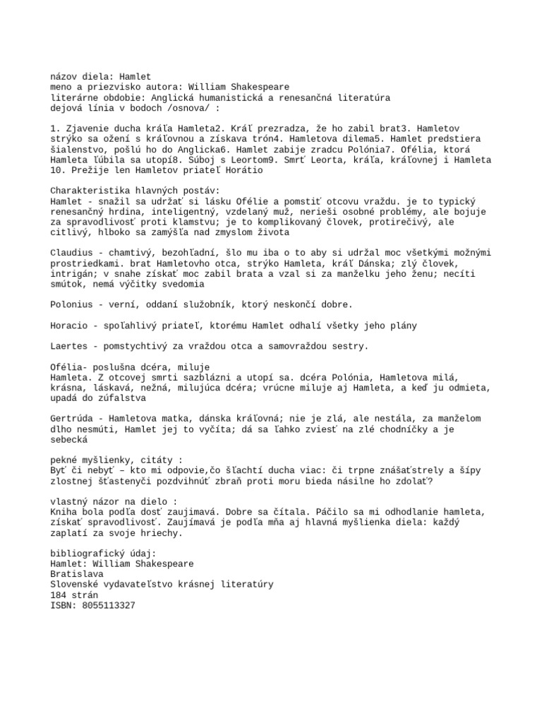 Hamlet Pdf