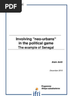 Involving ʺneo-urbansʺ in the political game. The example of Senegal