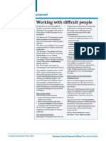 Working With Difficult People: Reading File 15