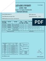 Kazi Nazrul University: Results of Semester Examinations (Choice Based Credit System)