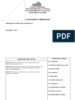 Planejamento bimestral de Matemática para o 9o ano sobre equações de 2o grau e relações de ângulos