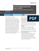 Forrester Research - Application Modernization and Migration Services, Q1 2019