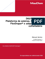 D65/Fd75/Ca25 Plataforma de Esteiras, Plataforma Flexdraper E Adaptador para Colheitadeira