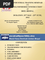 Industrial Training Seminar ON "Transformer Construction" AT