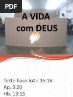 A VIDA COM DEUS