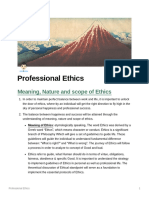 Professional Ethics: Meaning, Nature and Scope of Ethics