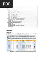 Table Filter