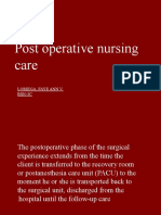 Post-Operative Care