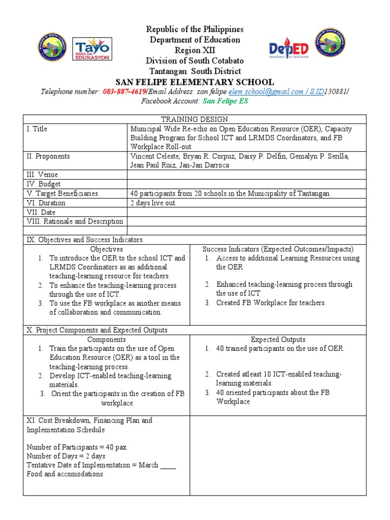 OER Training Program for School Coordinators | PDF