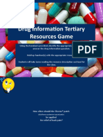 Drug Information Tertiary Resources Game