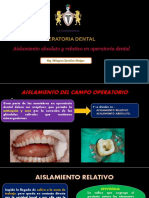 Aislamiento del campo operatorio dental: relativo vs absoluto