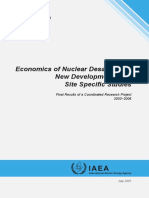 Economics of Nuclear Desalination: New Developments and Site Specific Studies