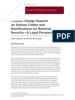 Climate Change Impacts On Subsea Cables and Ramifications For National Security-A Legal Perspective
