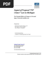 Download Anderson Economic Group Impact of Proposed PIP Choice Law in Michigan The Potential Effects of Changes to Personal Injury Protection Liability Law by TruscottRossman SN64072090 doc pdf