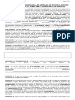Contrato DE Venta Condicional DE Vehículo DE Motor AL Amparo DE LA LEY Número 483 Sobre Venta Condicional DE Muebles
