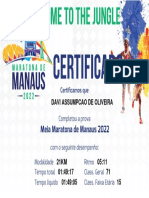 Certificado Meia Maratona