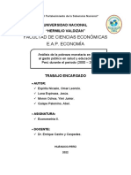 Facultad de Ciencias Económicas E.A.P. Economía: Universidad Nacional Hermilio Valdizan