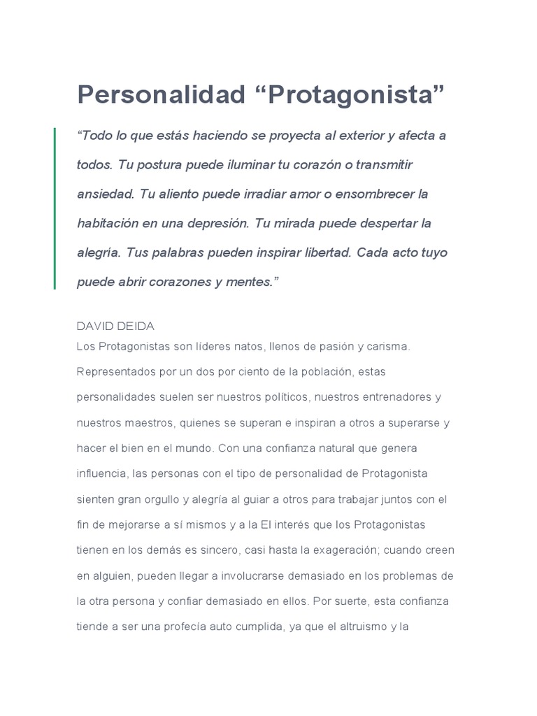 Personalidad 