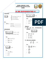 Leyes de Exponentes Radicación