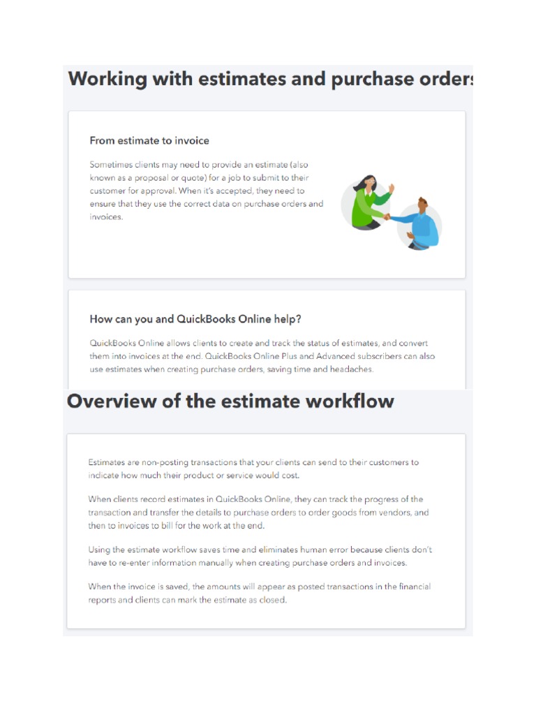Qbo Estimates | PDF