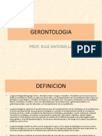 Gerontologia: Prof. Ruiz Antonella
