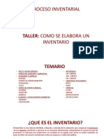 Taller de Inventario de Consumo