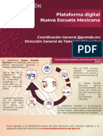 Plataforma Digital Nueva Escuela Mexicana: Coordinación General @prende - MX Dirección General de Televisión Educativa