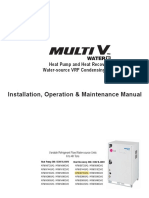 Installation, Operation & Maintenance Manual: Heat Pump and Heat Recovery Water-Source VRF Condensing Units