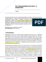 National Project Management Maturity: A Conceptual Framework